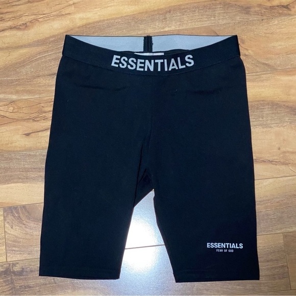 FREE OF GOD ESSENTIALS Black Cotten Shorts - Picture 3 of 3